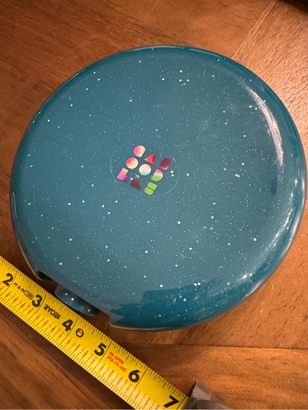 Caboodles Teal Sparkle Round Travel Case